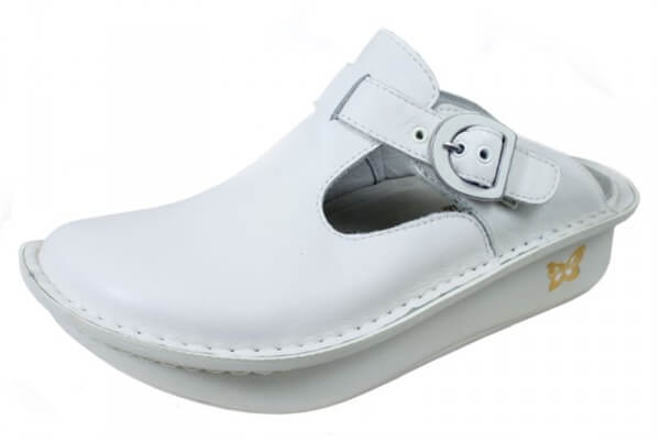Alegria Donna White Leather