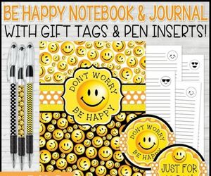 "Don't Worry Be Happy" Journal & Pen Set